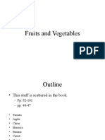 Fruits and Vegetables