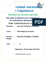  Resumen Composicion de La Leche