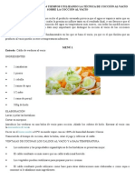 Propuesta de 3 Menús de 4 Tiempos Utilizando La Técnica de Cocción Al Vacío