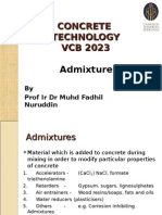 Concrete Technology VCB 2023 Admixture