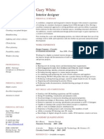 Interior Designer CV Template