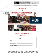 Tutoria Carpeta Primaria 2015