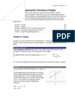 Chapter 5: Trigonometric Functions of Angles