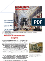 Modern Architecture: Origins & Manifestations