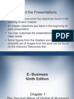 About The Presentations: 1 E-Business, Ninth Edition