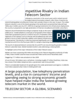 Study of Competitive Rivalry in Indian Telecom Sector