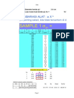 Sample 1 : Kalibarasi Alat: A X