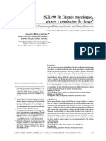 SCL-90 R: Distrés Psicológico, Género y Conductas de Riesgo