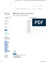 Industrial Automation - GSM Based Industrial Automation - Project Report