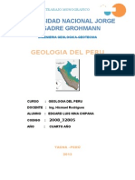 Geologia Del Peru, Monografia