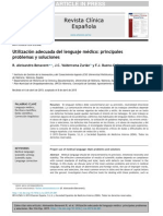 Utilización Adecuada Del Lenguaje Médico - Principales Problemas y Soluciones