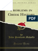 Problems in Greek History