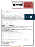 Devoir de Synthèse N°2 - Sciences Physiques - Bac Informatique (2009-2010) MR Daghsni Sahbi