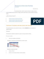 Calcular La Diferencia Entre Dos Fechas