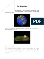 Earthquakes: The Earth's Crust