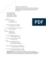 Syllogism Quiz On Possibility For SBI PO Exam