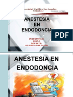 Anestesia en Endodoncia