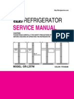 ServiceManuals LG Fridge GRL257NI GR-L257NI Service Manual