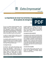 Tormentas Electricas y Su Importancia en El Plan de Emergencia PDF