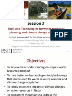 Tools and Technologies For Water Resources Planning and Climate Change Adaptation