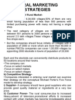 MKTG Strategies For Rural Market