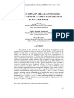 Pengaruh Kepuasan Kerja Dan Stres Kerja Terhadap Turnover Intention Pada Karyawan Pt. Unitex Di Bogor PDF