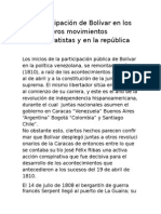 El Libertador Como Conductor de Las Empresas Emancipadoras