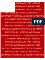 3 PMR Writing & Summary Modules 2012