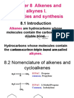 Chapter 8 Alkenes and Alkynes I