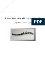 Principles of Math 12 - Logarithms Practice Exam