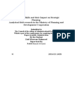 Leadership Skills and Their Impact On Strategic Planning Analytical Field Research in The Ministry of Planning and Development Cooperation