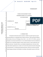 The Facebook, Inc. v. Connectu, LLC Et Al - Document No. 124