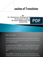 Approaches of Translation