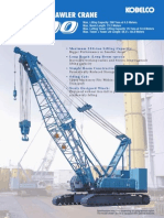 Hydraulic Crawler Crane: - Maximum 200-Ton Lifting Capacity: - Long Reach (Long Boom Specs)