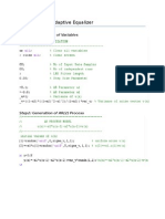 Problem 5.21: Adaptive Equalizer: Step1: Initialization of Variables