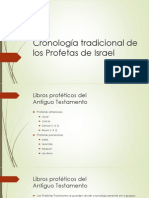 Cronología Tradicional de Los Profetas de Israel PDF