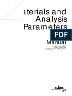 FAGUS6 - Materials and Analysis Parameters