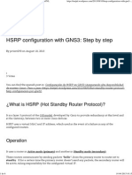 HSRP Configuration With GNS3 - Step by Step - NetJNL