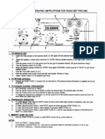 Transworld PRC1099 HF SSB Manpack Transceiver - Condensed Operating Instructions (Laminated Card Front and Back)