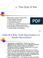 Goal of The Firm