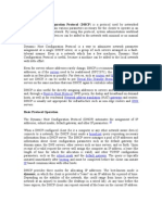 Internet Protocol: DHCP: Dynamic Host Configuration Protocol (DHCP) Is A Protocol Used by Networked