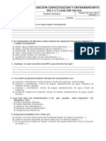 Formato Evaluacion Capacitacion y Entrenamiento Día 2 y 3 Línea Self Service