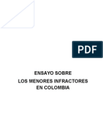 Ensayo Sobre Menores Infractores en Colombia