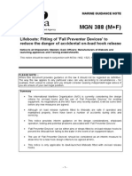 MGN 388 - Fitting of Fall Preventer Devices