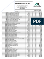 Price Piese Axima 2012