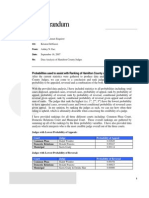 Memorandum: Probabilities Used To Assist With Ranking of Hamilton County Judges