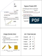 Mechanisms Review Kinematics Fundamentals Degrees of Freedom (DOF)