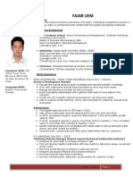 Fajar Liem's Resume