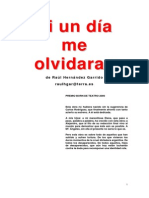 SI UN DIA ME OLVIDARAS. Raúl Hernández Garrido