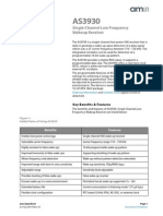 AS3930 Wakeup Reciever Datasheet